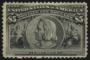 Sale 1050, Lot 391, $1.00-$5.00 1893 Columbian Issue (Scott 241-245)