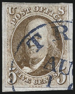 Sale 1050, Lot 49, 5c-10 1847 Issue and 1875 Reproduction of 1847 Issue (Scott 1-4)