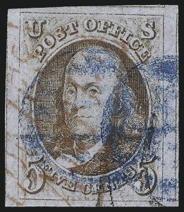 Sale 1050, Lot 52, 5c-10 1847 Issue and 1875 Reproduction of 1847 Issue (Scott 1-4)