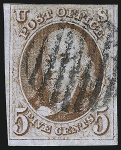 Sale 1050, Lot 57, 5c-10 1847 Issue and 1875 Reproduction of 1847 Issue (Scott 1-4)