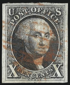 Sale 1050, Lot 60, 5c-10 1847 Issue and 1875 Reproduction of 1847 Issue (Scott 1-4)