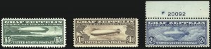 Sale 1050, Lot 702, Air Post, Graf Zeppelin and Later Issues (Scott C13-C31)