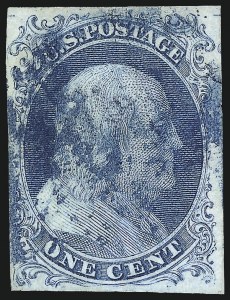 Sale 1050, Lot 71, 1c 1851-56 Issue (Scott 5A-9)