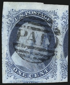 Sale 1050, Lot 75, 1c 1851-56 Issue (Scott 5A-9)