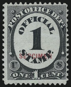 Sale 1050, Lot 768, Officials, Newspapers & Periodicals, Parcel Post (Scott O, PR, Q)