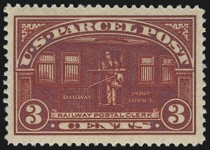 Sale 1050, Lot 777, Officials, Newspapers & Periodicals, Parcel Post (Scott O, PR, Q)