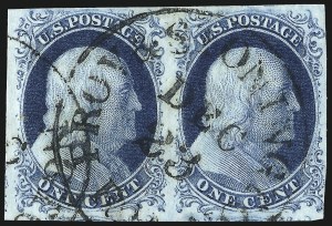 Sale 1050, Lot 78, 1c 1851-56 Issue (Scott 5A-9)