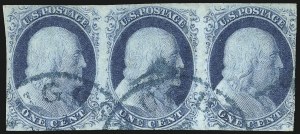 Sale 1050, Lot 81, 1c 1851-56 Issue (Scott 5A-9)