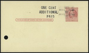 Sale 1050, Lot 819, Postal Stationery (Scott U, UO, UX)