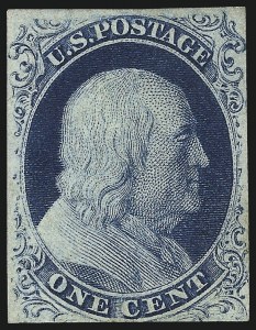 Sale 1050, Lot 83, 1c 1851-56 Issue (Scott 5A-9)