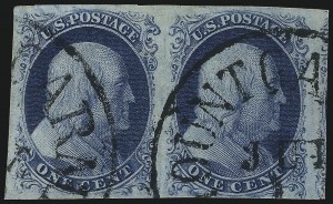 Sale 1050, Lot 86, 1c 1851-56 Issue (Scott 5A-9)