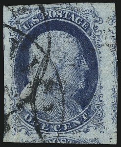 Sale 1050, Lot 89, 1c 1851-56 Issue (Scott 5A-9)