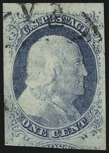 Sale 1050, Lot 90, 1c 1851-56 Issue (Scott 5A-9)
