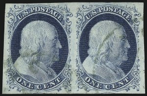 Sale 1050, Lot 95, 1c 1851-56 Issue (Scott 5A-9)