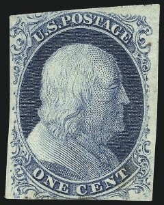 Sale 1057, Lot 558, 1851-56 Issue (Scott 6-17)