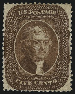 Sale 1057, Lot 584, 1857-60 Issue (Scott 18-39)