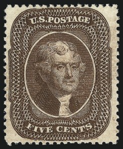 Sale 1057, Lot 585, 1857-60 Issue (Scott 18-39)