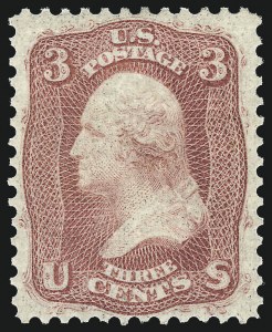Sale 1057, Lot 609, 1861 Issue First Designs and Colors (Scott 55-62)