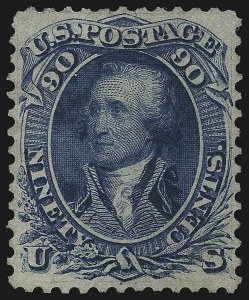 Sale 1057, Lot 615, 1861 Issue First Designs and Colors (Scott 55-62)