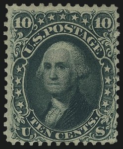 Sale 1057, Lot 616, 1861 Issue First Designs and Colors (Scott 55-62)