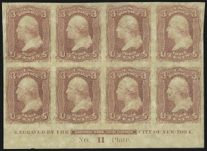 Sale 1057, Lot 620, 1861-66 Issue (Scott 56-78)