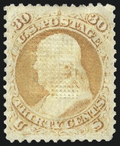 Sale 1057, Lot 664, 1867-68 Grilled Issue (Scott 79-101)