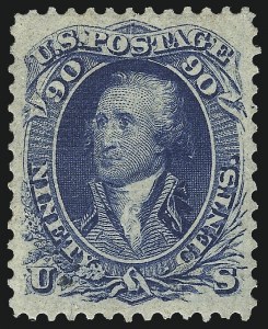 Sale 1057, Lot 665, 1867-68 Grilled Issue (Scott 79-101)
