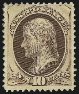 Sale 1057, Lot 727, 1870-71 National Bank Note Co. Ungrilled Issue (Scott 145-155)