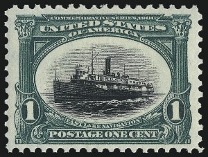 Sale Number 1057, Lot Number 883, 1901 Pan-American Issue, incl. Inverts (Scott 294-299)