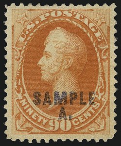 Sale 1061, Lot 3290, Specimen Overprints