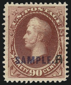 Sale 1061, Lot 3291, Specimen Overprints