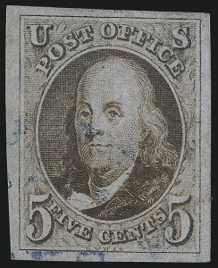 Sale Number 1061, Lot Number 3318, 1847 Issue (Scott 1-2)