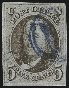 Sale 1061, Lot 3327, 1847 Issue (Scott 1-2)