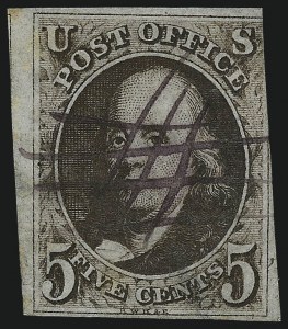 Sale 1061, Lot 3330, 1847 Issue (Scott 1-2)