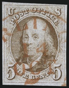 Sale 1061, Lot 3331, 1847 Issue (Scott 1-2)