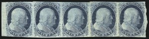 Sale 1061, Lot 3360, 1c-3c 1851-56 Issue (Scott 5A-11A)