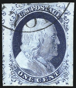 Sale 1061, Lot 3363, 1c-3c 1851-56 Issue (Scott 5A-11A)