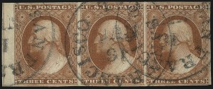 Sale 1061, Lot 3368, 1c-3c 1851-56 Issue (Scott 5A-11A)