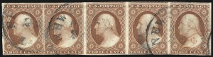 Sale 1061, Lot 3372, 1c-3c 1851-56 Issue (Scott 5A-11A)