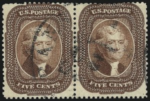 Sale 1061, Lot 3430, 3c-90c 1857-60 Issue and 1875 Reprint (Scott 25-40)