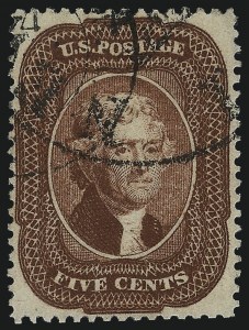 Sale Number 1061, Lot Number 3431, 3c-90c 1857-60 Issue and 1875 Reprint (Scott 25-40)