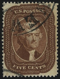 Sale 1061, Lot 3433, 3c-90c 1857-60 Issue and 1875 Reprint (Scott 25-40)