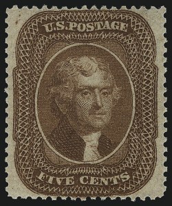 Sale 1061, Lot 3436, 3c-90c 1857-60 Issue and 1875 Reprint (Scott 25-40)