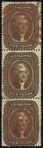 Sale 1061, Lot 3439, 3c-90c 1857-60 Issue and 1875 Reprint (Scott 25-40)