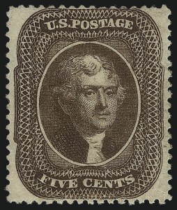 Sale 1061, Lot 3440, 3c-90c 1857-60 Issue and 1875 Reprint (Scott 25-40)