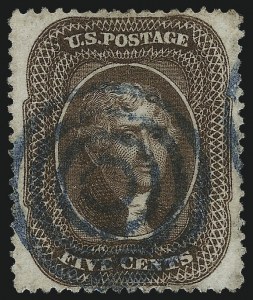 Sale 1061, Lot 3442, 3c-90c 1857-60 Issue and 1875 Reprint (Scott 25-40)