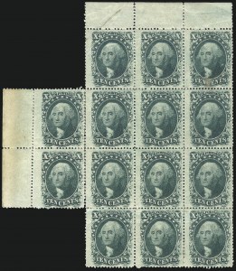 Sale 1061, Lot 3447, 3c-90c 1857-60 Issue and 1875 Reprint (Scott 25-40)