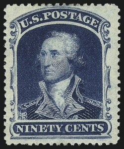 Sale 1061, Lot 3452, 3c-90c 1857-60 Issue and 1875 Reprint (Scott 25-40)