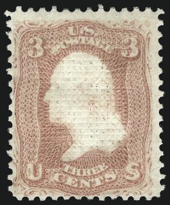 Sale 1061, Lot 3489, 1867-68 Grilled Issue (Scott 83-100), 3c Rose, C. Grill (83) Sale 1061, Lot 3489, 1867-68 Grilled Issue (Scott 83-100)