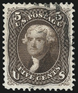 Sale 1061, Lot 3524, 1875 Re-Issue of 1861-66 Issue (Scott 102-106)